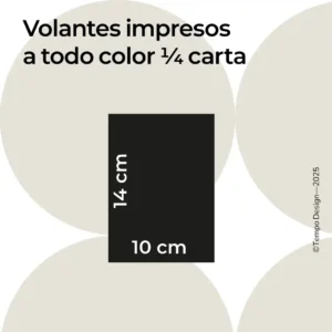 impresion de volantes 1/4 de carta